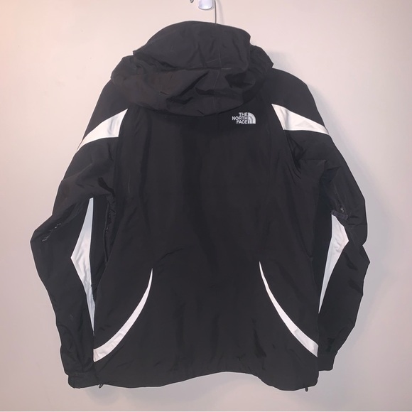The North Face Black White Shell Jacket Hooded S - Picture 2 of 14